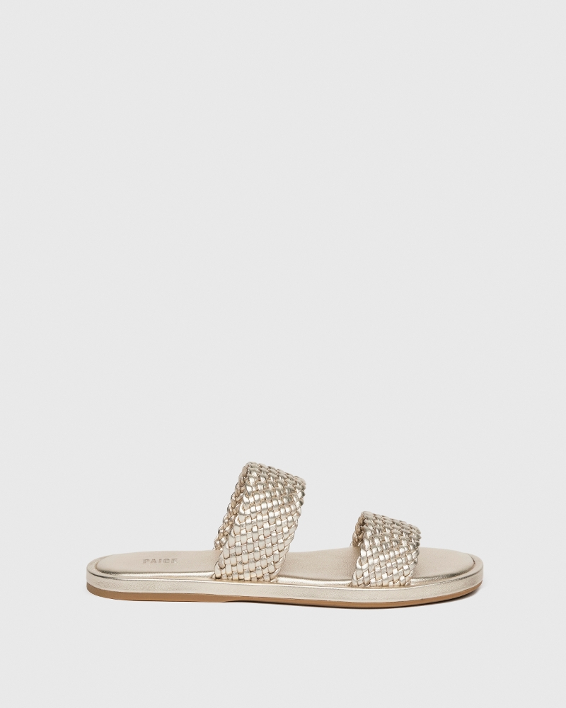 Dakota Sandal - Light Gold Leather